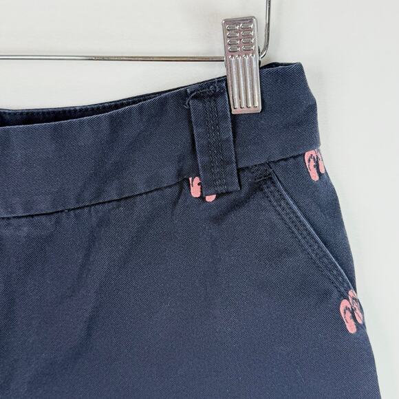 J. Crew Chino City Fit Navy Flip Flop Embroidered Shorts 8 - Picture 4 of 8